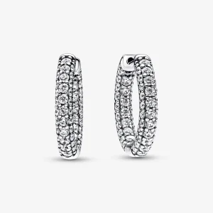 (immagine per) Orecchini cerchio singolo con pavé Pandora Timeless - 292624C01