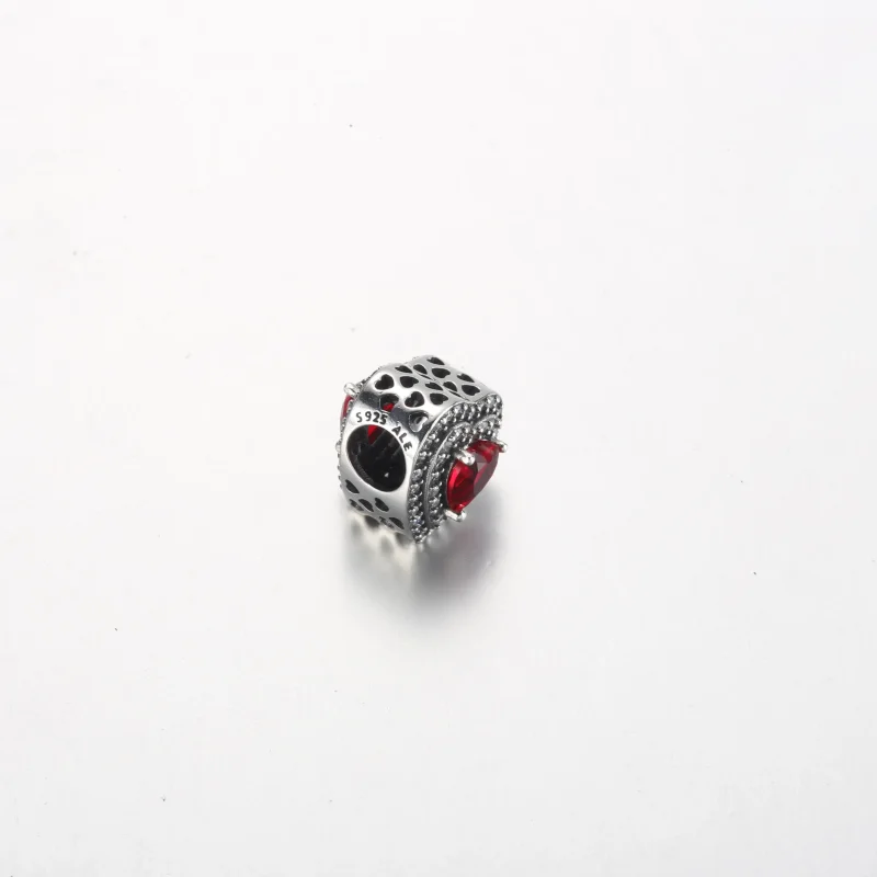 (immagine per) Pandora Charm Cuore Livellato Scintillante - 799218C02 - Visualizza 7