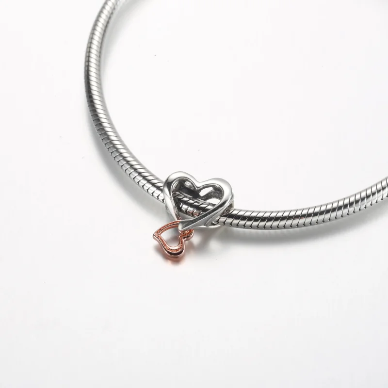 (immagine per) Pandora Ciondolo a Cuore Intrecciato Bicolore Infinity - 782642C00 - Visualizza 7