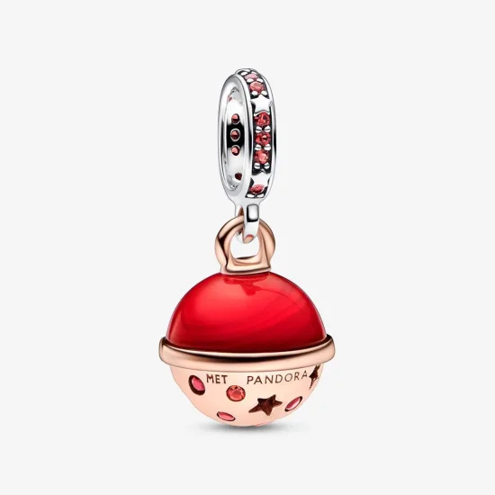 (immagine per) Pandora Ciondolo Pendente Due Tonalità Pianeta Marte Murano & Brillante - 782433C01