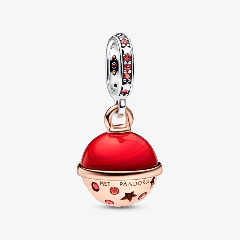 (immagine per) Pandora Ciondolo Pendente Due Tonalità Pianeta Marte Murano & Brillante - 782433C01