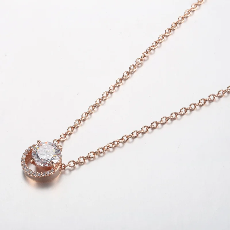 (immagine per) Pandora Collana con Ciondolo a Forma di Cerchio con Halo Scintillante - 361174C0 - Visualizza 3