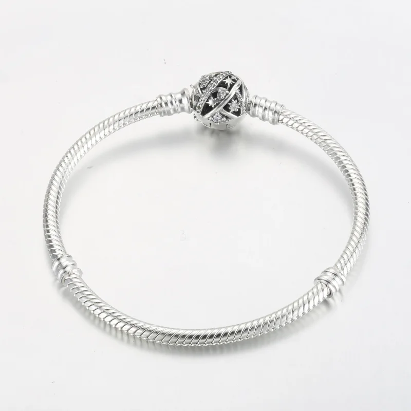 (immagine per) Pandora Disney Tinker Bell Braccialetto con Chiusura a Serpente Moments - 592548 - Visualizza 5