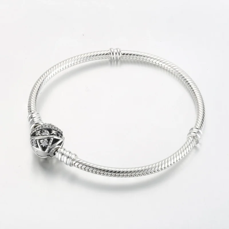 (immagine per) Pandora Disney Tinker Bell Braccialetto con Chiusura a Serpente Moments - 592548 - Visualizza 6