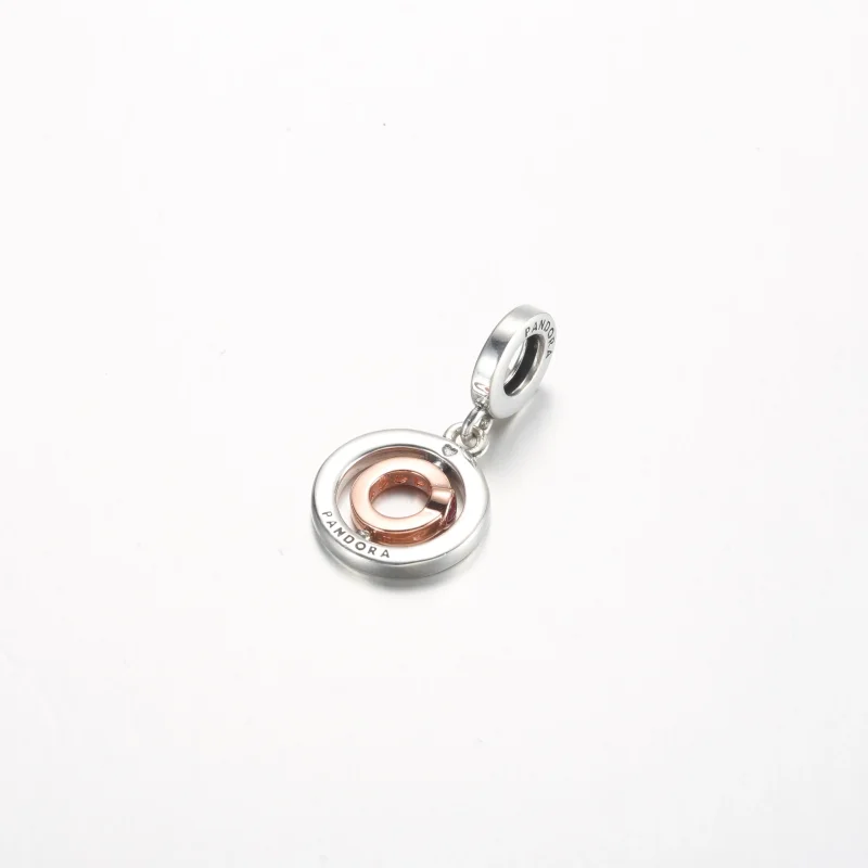 (immagine per) Pandora Love spinning pendente in argento sterling e placcato in oro rosa 14 car - Visualizza 3