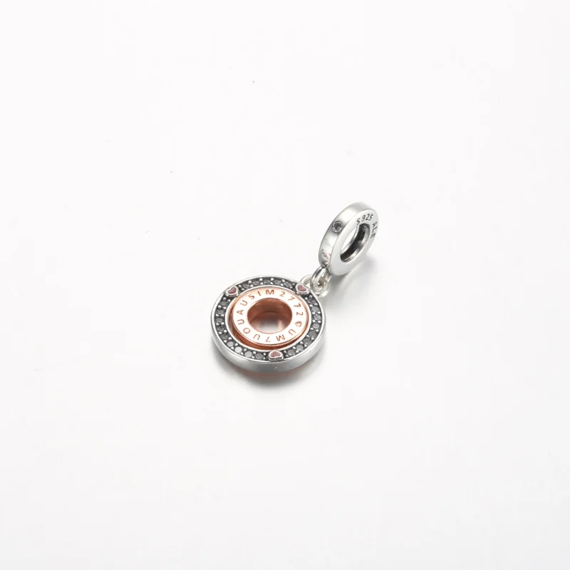(immagine per) Pandora MSG pendente rotante in argento sterling e placcato in oro rosa 14 carat - Visualizza 3