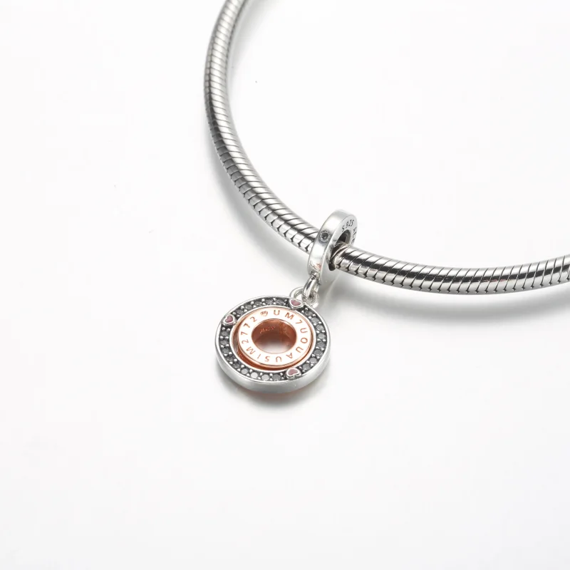 (immagine per) Pandora MSG pendente rotante in argento sterling e placcato in oro rosa 14 carat - Visualizza 6