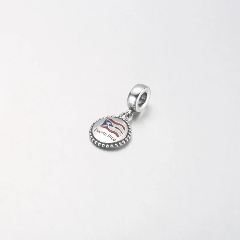 (immagine per) Pandora Puerto Rico Flag Dangle - P-D-3993 - Visualizza 2
