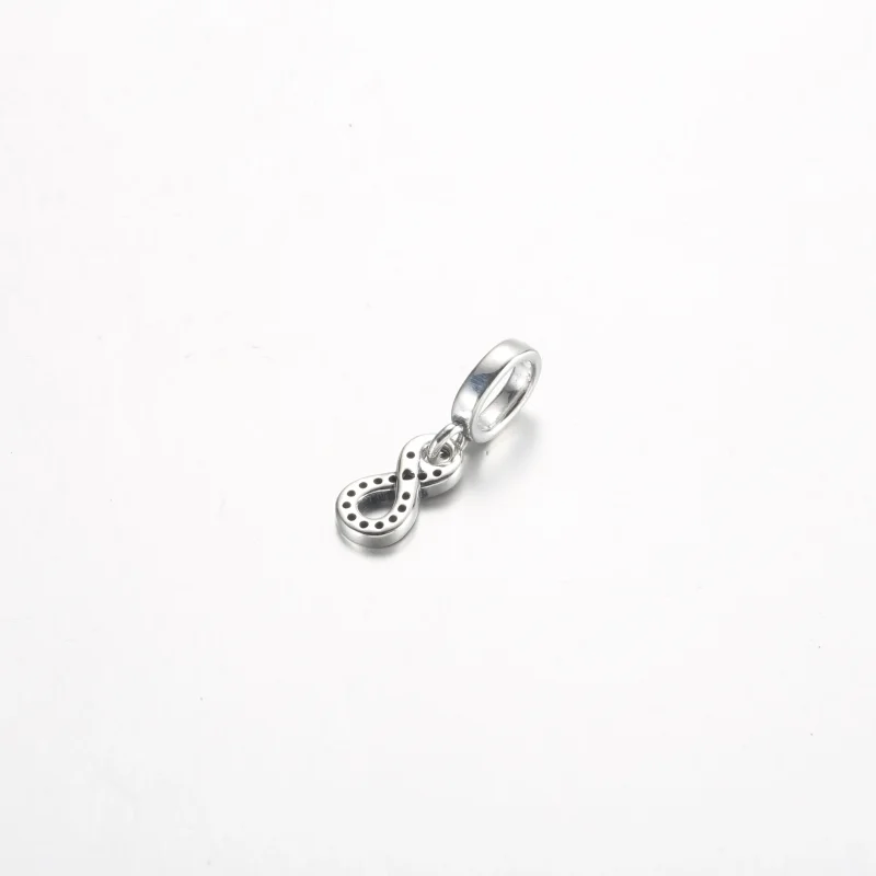 (immagine per) Pandora Sparkling Infinity Dangle Charm - 792766C01 - Visualizza 4