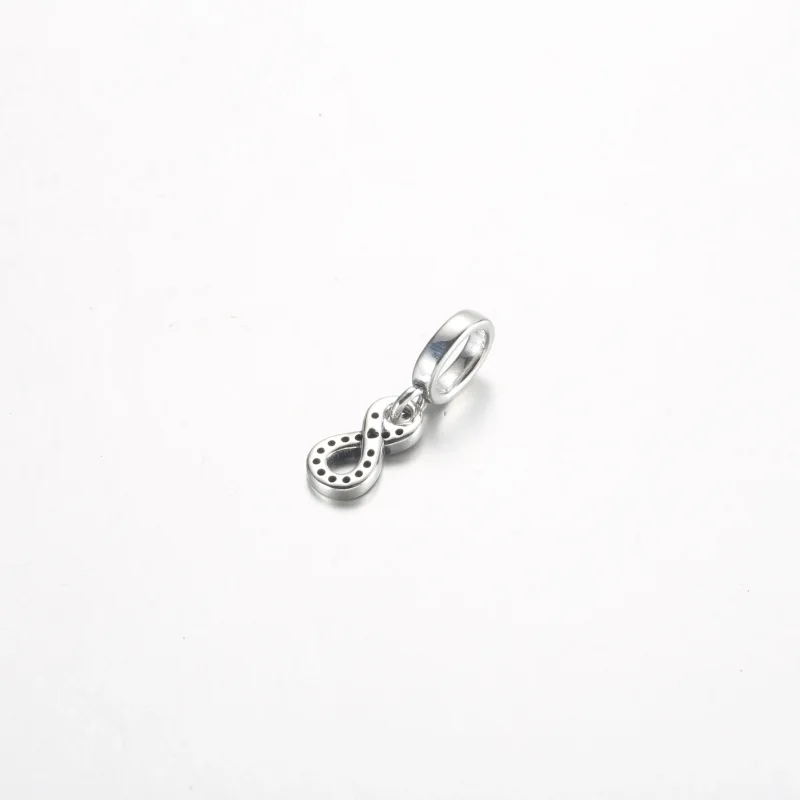 (immagine per) Pandora Sparkling Infinity Dangle Charm - 792766C01 - Visualizza 5