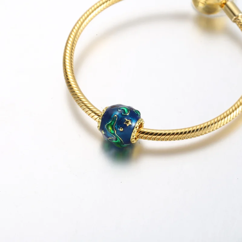 (immagine per) Pandora Terra Charm in oro placcato in 14k - 762431C01 - Visualizza 8