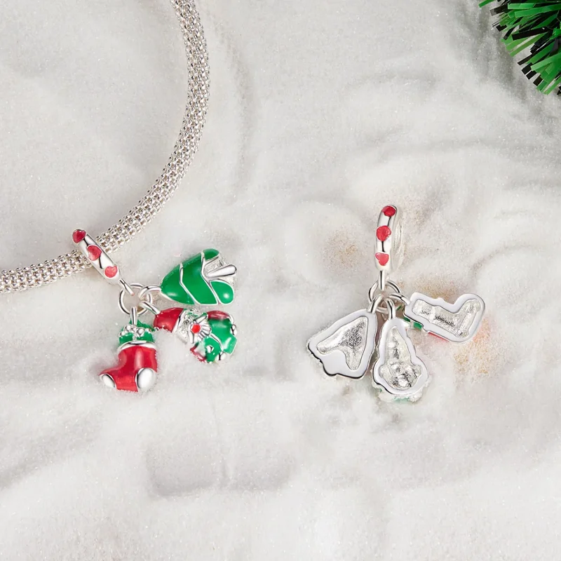 (immagine per) Albero di Natale luminoso stile Pandora, pendente di Babbo Natale e calze - SCC2 - Visualizza 4