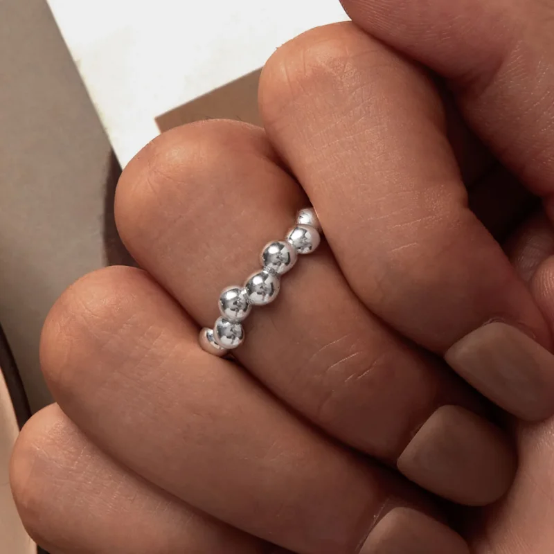 (immagine per) Anello a bolle di stile Pandora - SCR962-E - Visualizza 6