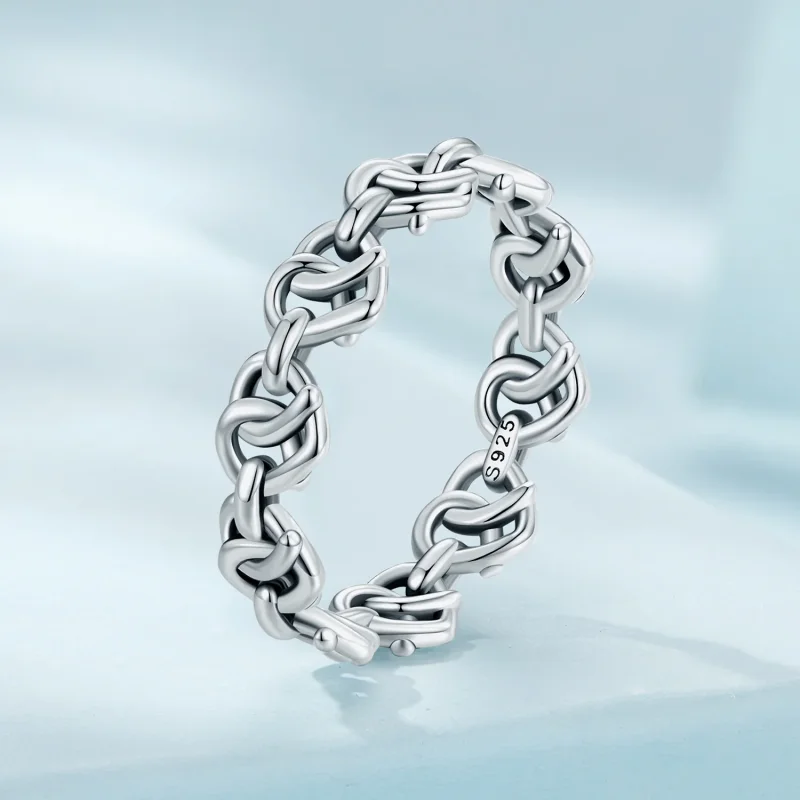 (immagine per) Anello a catena a forma di cuore in stile Pandora - SCR963 - Visualizza 2