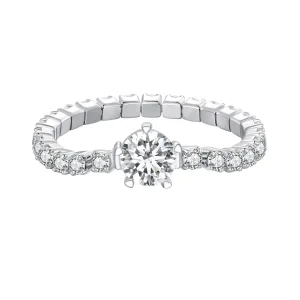 (immagine per) Anello a cinque artigli con zirconi a catena di stile Pandora - BSR411