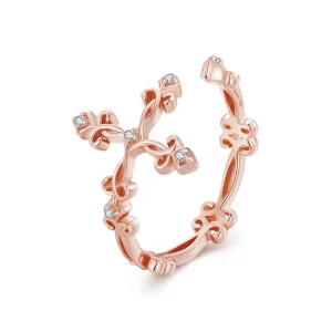 (immagine per) Anello a croce in argento, stile Pandora - BSR041-C
