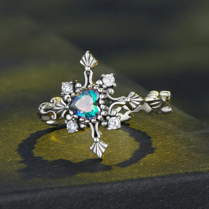 (immagine per) Anello a croce stile Pandora per Halloween - BSR482-E - Visualizza 3