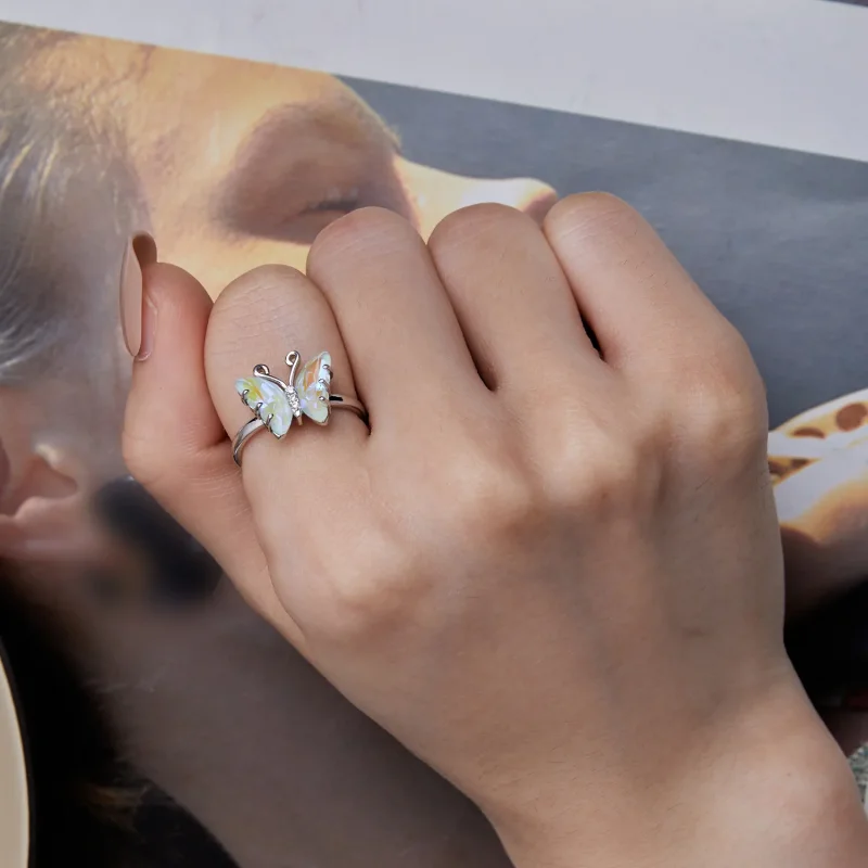 (immagine per) Anello a farfalla stile Pandora Symphony - SCR912 - Visualizza 6