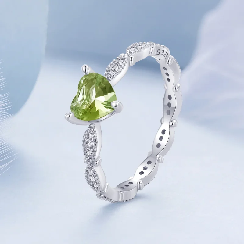 (immagine per) Anello a forma di cuore con camaleonte in stile Pandora - BSR479 - Visualizza 3