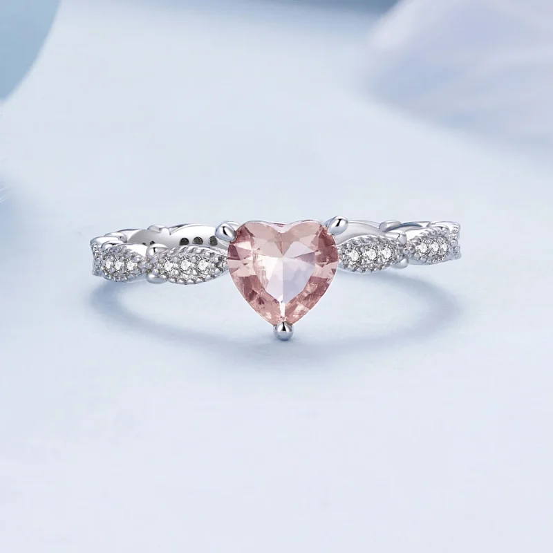(immagine per) Anello a forma di cuore con camaleonte in stile Pandora - BSR479 - Visualizza 4