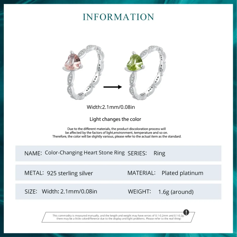 (immagine per) Anello a forma di cuore con camaleonte in stile Pandora - BSR479 - Visualizza 6