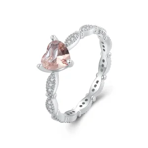 (immagine per) Anello a forma di cuore con camaleonte in stile Pandora - BSR479