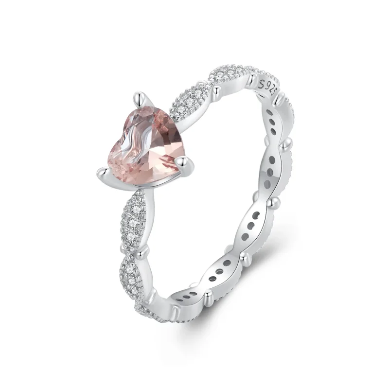 (immagine per) Anello a forma di cuore con camaleonte in stile Pandora - BSR479