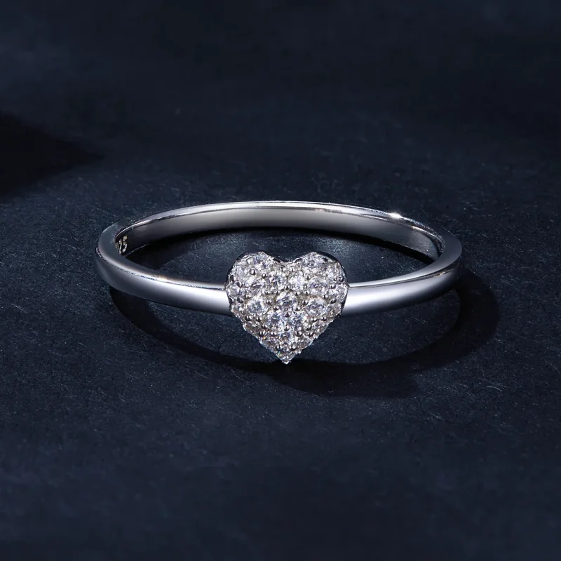 (immagine per) Anello a forma di cuore di stile Pandora (Un certificato) - MSR038 - Visualizza 3