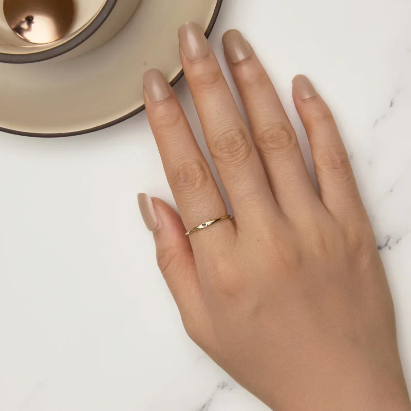 (immagine per) Anello a forma di cuore dorato, stile Pandora - SCR468-B - Visualizza 5