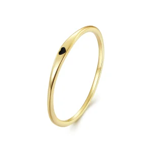 (immagine per) Anello a forma di cuore dorato, stile Pandora - SCR468-B
