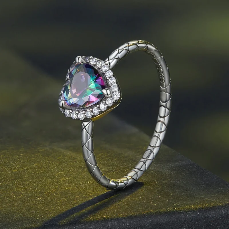(immagine per) Anello a forma di cuore retrò stile Pandora - BSR481 - Visualizza 2