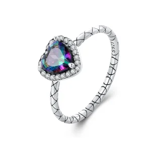 (immagine per) Anello a forma di cuore retrò stile Pandora - BSR481