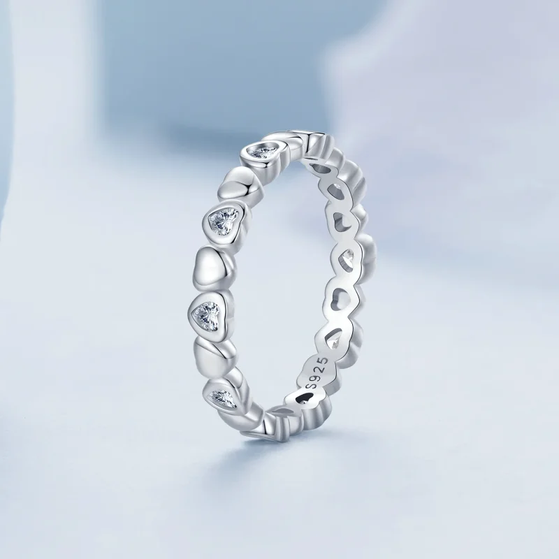 (immagine per) Anello a forma di cuore stile Pandora - BSR421 - Visualizza 2