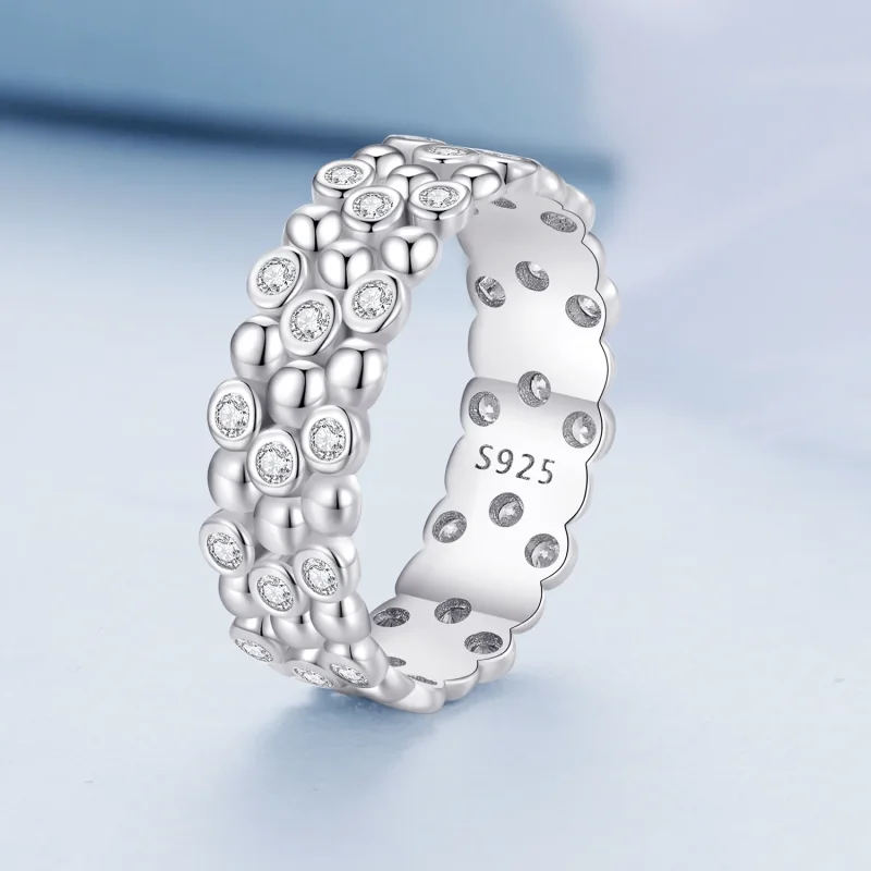 (immagine per) Anello a forma di fagiolo multigiocatore in stile Pandora - BSR407 - Visualizza 2