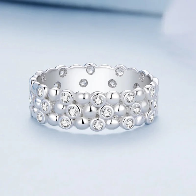 (immagine per) Anello a forma di fagiolo multigiocatore in stile Pandora - BSR407 - Visualizza 3