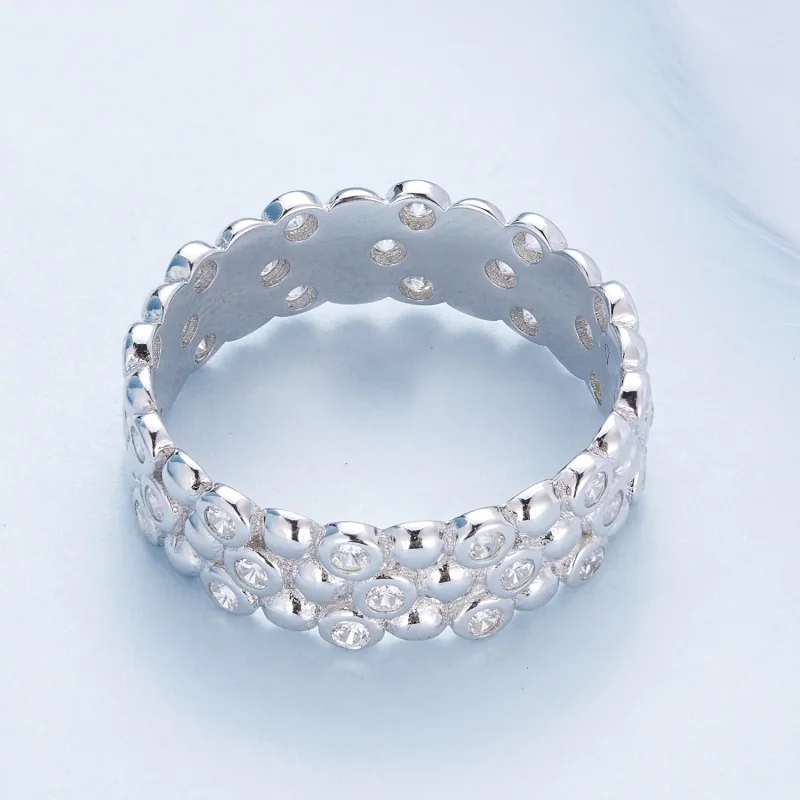 (immagine per) Anello a forma di fagiolo multigiocatore in stile Pandora - BSR407 - Visualizza 4