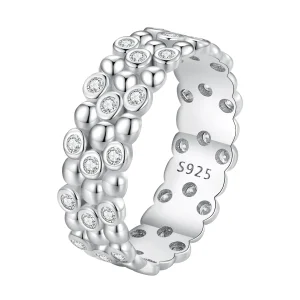 (immagine per) Anello a forma di fagiolo multigiocatore in stile Pandora - BSR407