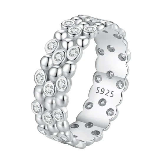 (immagine per) Anello a forma di fagiolo multigiocatore in stile Pandora - BSR407