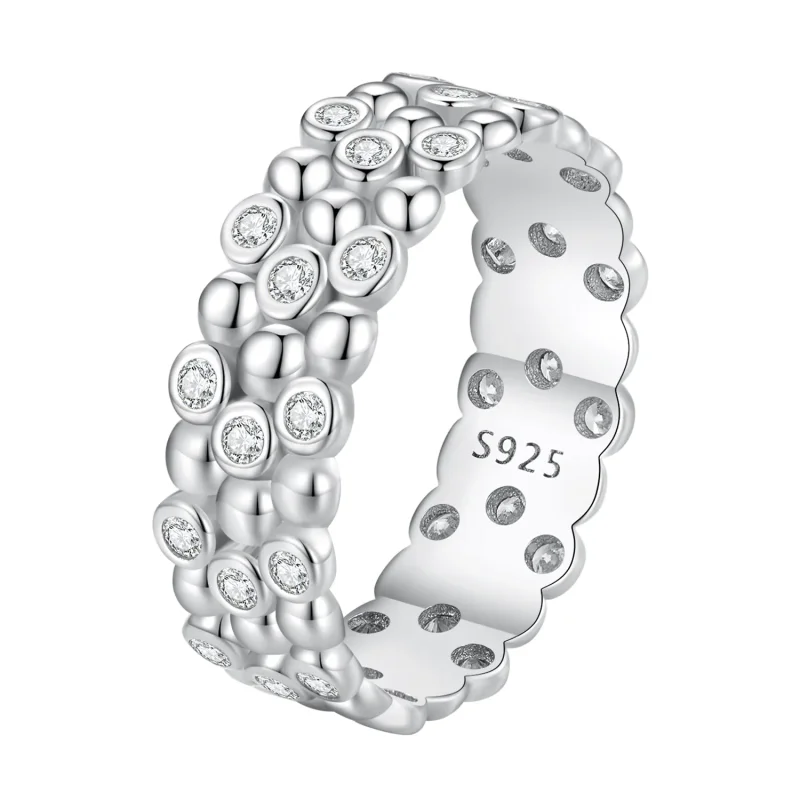 (immagine per) Anello a forma di fagiolo multigiocatore in stile Pandora - BSR407