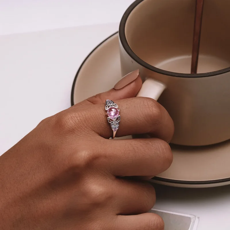 (immagine per) Anello a forma di farfalla in stile Pandora - BSR478 - Visualizza 5