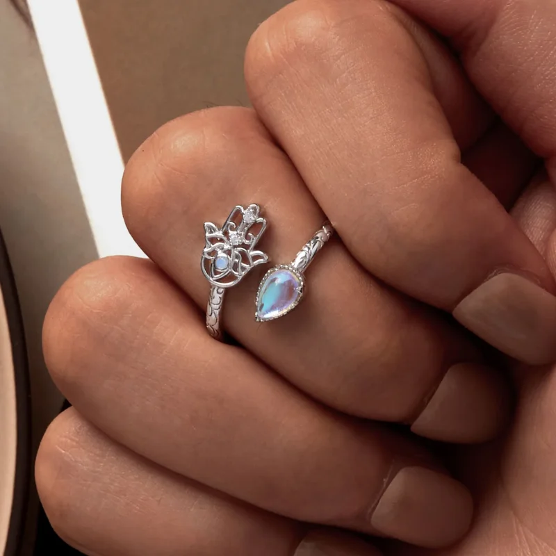 (immagine per) Anello a forma di mano fortunato in stile Pandora - BSR486-E - Visualizza 6