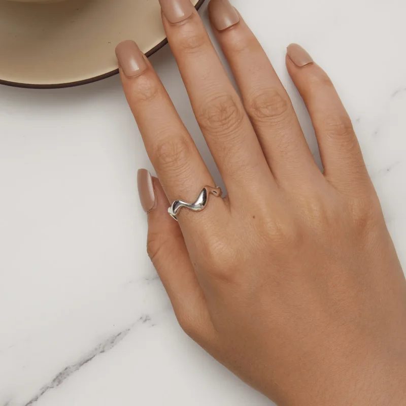 (immagine per) Anello a forma di onda stile Pandora - SCR954 - Visualizza 5