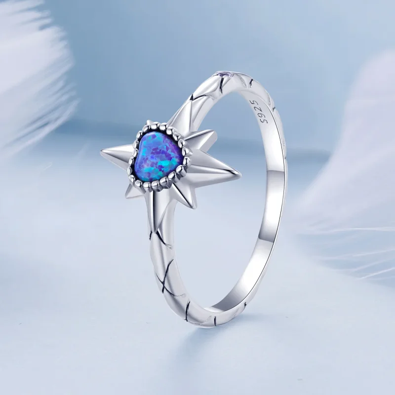 (immagine per) Anello a forma di stella in stile Pandora - BSR455 - Visualizza 2