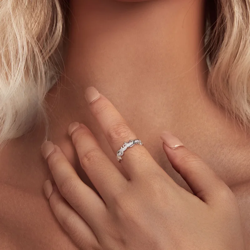 (immagine per) Anello a forma di vite in stile Pandora - BSR489 - Visualizza 4