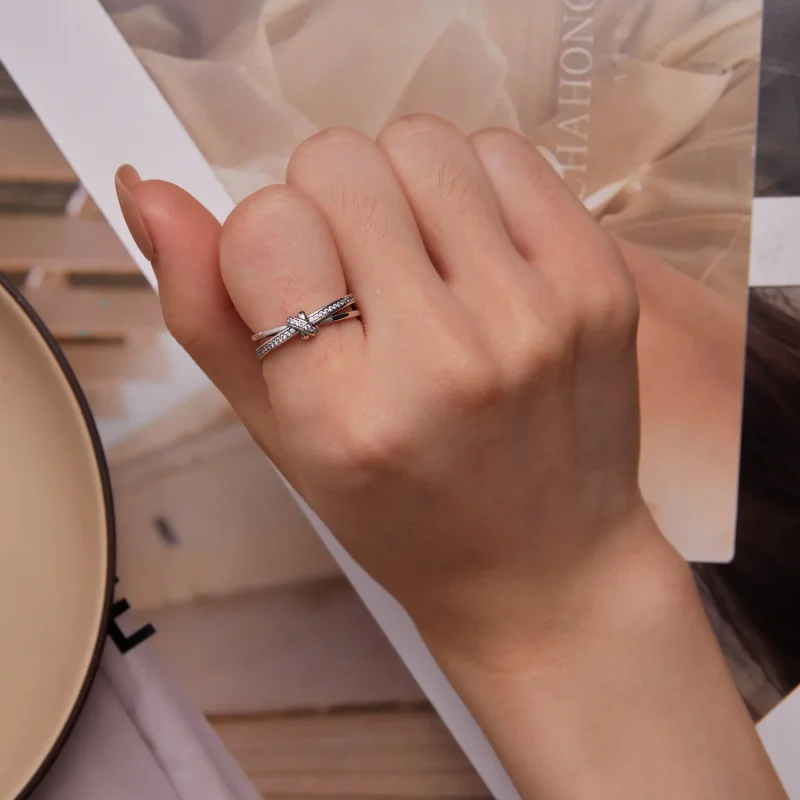 (immagine per) Anello a nodo di stile Pandora - SCR896 - Visualizza 6
