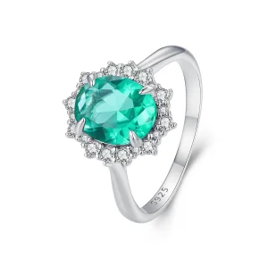 (immagine per) Anello a onda verde chiaro stile Pandora - BSR448