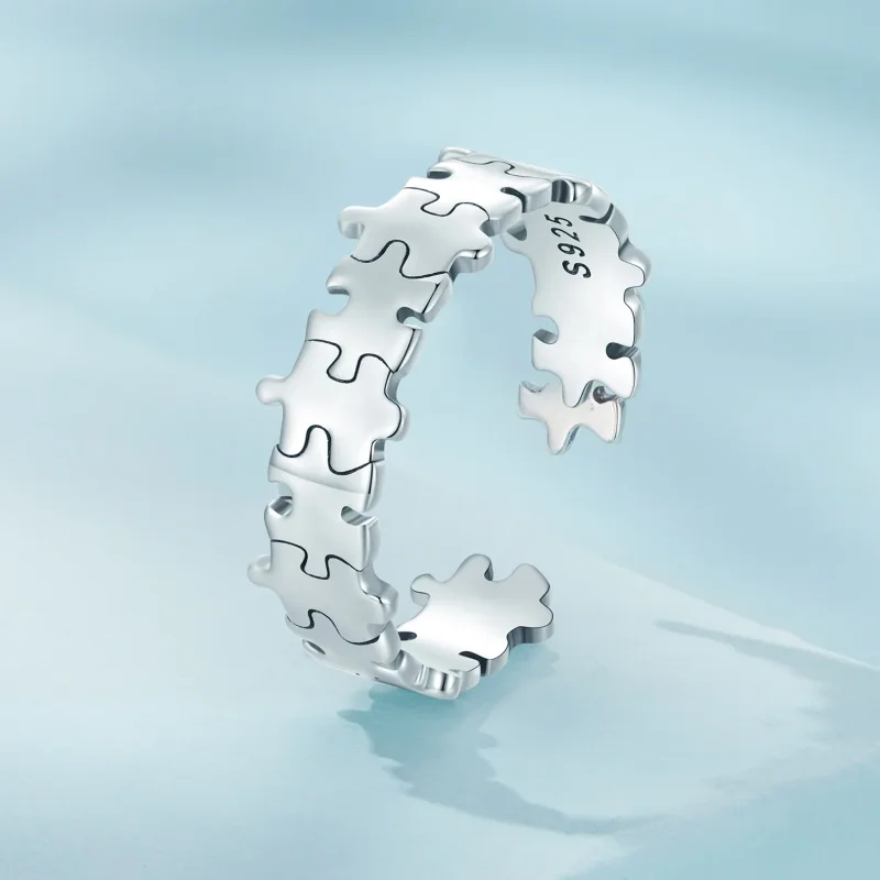 (immagine per) Anello a puzzle di stile Pandora - SCR925 - Visualizza 2