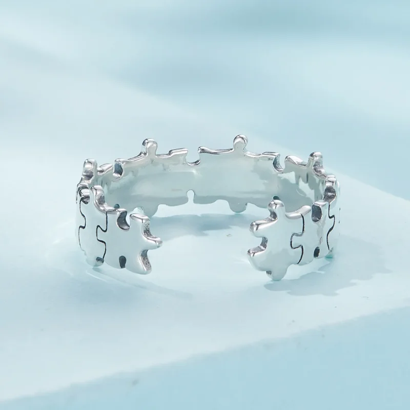 (immagine per) Anello a puzzle di stile Pandora - SCR925 - Visualizza 4