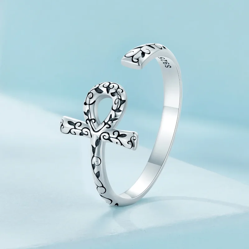 (immagine per) Anello aperto a croce Ankh di stile Pandora - SCR972-E - Visualizza 2