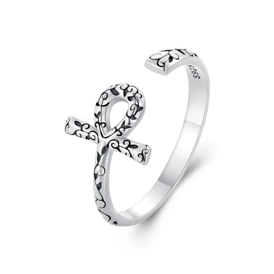 (immagine per) Anello aperto a croce Ankh di stile Pandora - SCR972-E